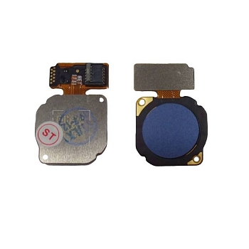 Шлейф Huawei P Smart, P20 Lite (FIG-LX1, ANE-LX1) с сканером отпечатка (синий)